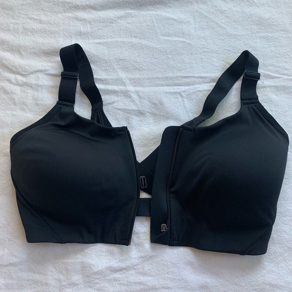 Womens High Support Sculpt Zip Front Bra - All in Motion - Black size 38D EUC - Picture 3 of 12